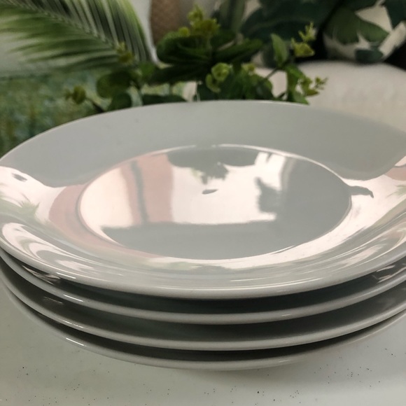 Crate & Barrel White Porcelain Salad Plates - Picture 2 of 5